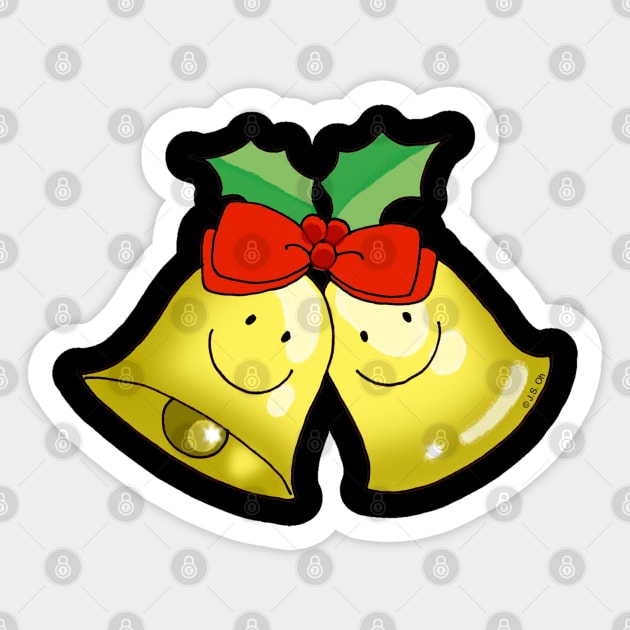 cute Xmas jingle bells Sticker by cartoonygifts